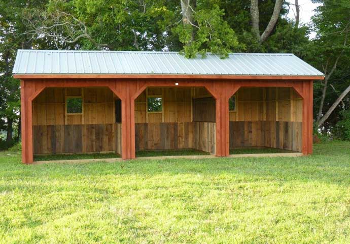 Horse Run Ins and Sheds | Portable Horse Barn Manufacturer Hilltop 