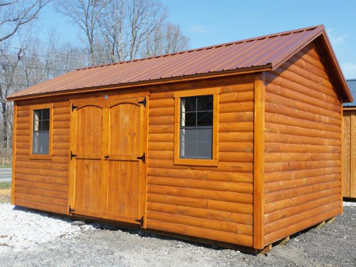 lean-to style wood storage sheds - shed city usa - shed
