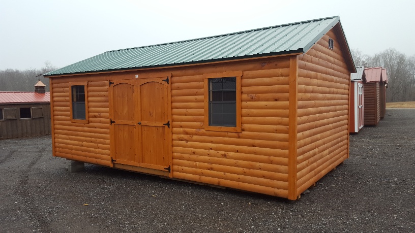 14×24 Garden Shed Supreme Small Log Cabins, Horse Barns 