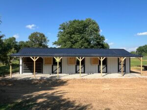 combo horse barn stall