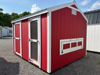 10x12 Economy Chicken Coop/ Feed Room