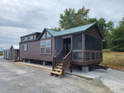 14x38 Smokey Mtn Cabin Park Model - Turn key- Available Now at Flemmingsburg KY Lot
