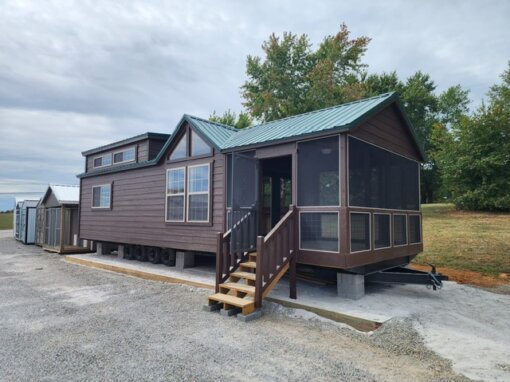 14x38 Smokey Mtn Cabin Park Model - Turn key- Available Now at Flemmingsburg KY Lot